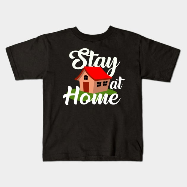 Shelter in place Kids T-Shirt by peekxel